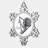 グレーエイリアン、真実はそこにある スノーフレークピューターオーナメント (右)