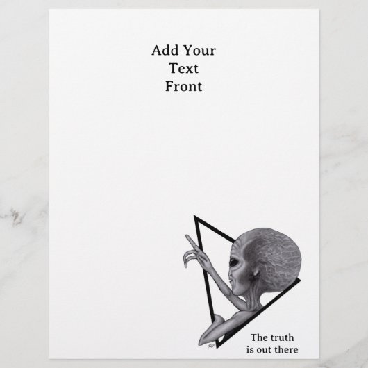 グレーエイリアン、真実はそこにある チラシ (正面)