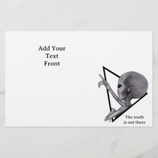 グレーエイリアン、真実はそこにある チラシ (正面)