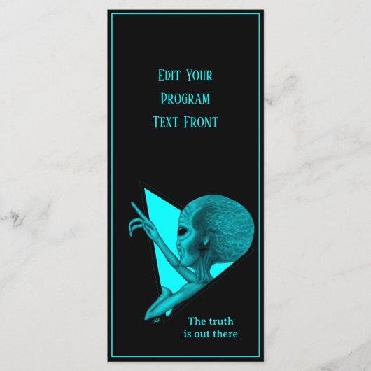 グレーエイリアン、真実はそこにある プログラム (正面)