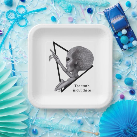 グレーエイリアン、真実はそこにある ペーパープレート (パーティー)