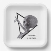 グレーエイリアン、真実はそこにある ペーパープレート (正面)