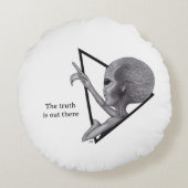 グレーエイリアン、真実はそこにある ラウンドクッション (裏面)