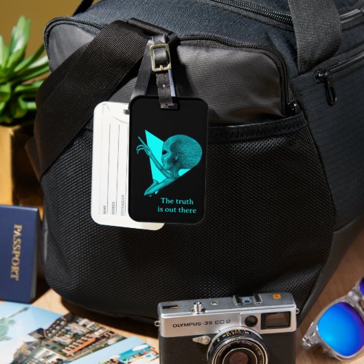 グレーエイリアン、真実はそこにある ラゲッジタグ (正面&裏面)