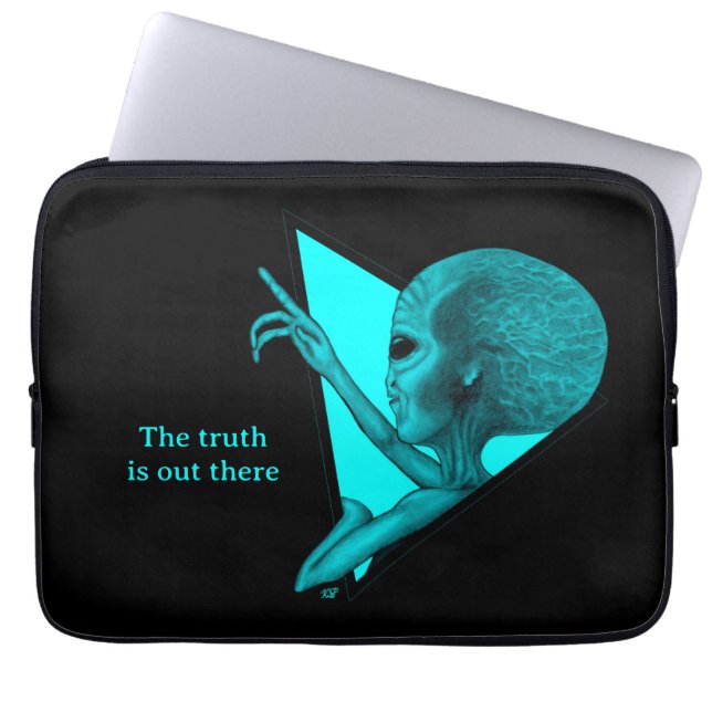 グレーエイリアン、真実はそこにある ラップトップスリーブ (正面)