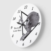 グレーエイリアン、真実はそこにある ラージ壁時計 (傾斜)