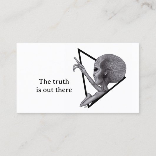 グレーエイリアン、真実はそこにある 名刺 (裏面)