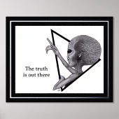 グレーエイリアン、真実はそこにある 箔ポスター (正面)