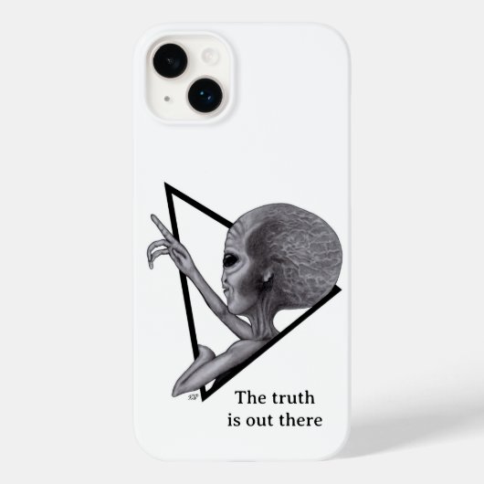 グレーエイリアン、真実はそこにある Case-Mate iPhoneケース (裏面)