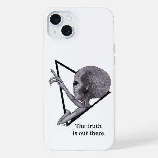 グレーエイリアン、真実はそこにある iPhoneケース (裏面)