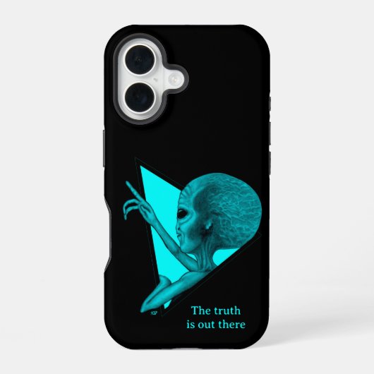 グレーエイリアン、真実はそこにある iPhone 16ケース (裏面)