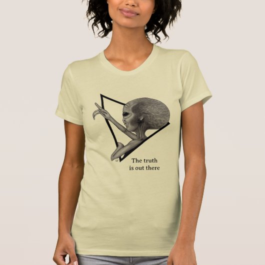 グレーエイリアン、真実はそこにある Tシャツ (正面)