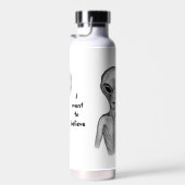 グレーエイリアン、私はしたい信じ ウォーターボトル (右面)