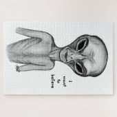 グレーエイリアン、私はしたい信じ ジグソーパズル (横)