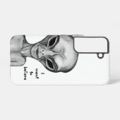 グレーエイリアン、私はしたい信じ SAMSUNG GALAXYケース (裏面横)