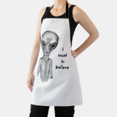 グレーエイリアン、私は望信じみ エプロン (インサイチュ)