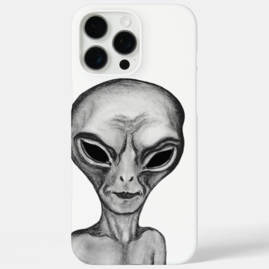 グレーエイリアン、私は望信じみ Case-Mate iPhoneケース (裏面)