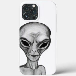 グレーエイリアン iPhone 13 PRO MAXケース