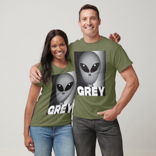 グレーエイリアン Tシャツ (ユニセックス)