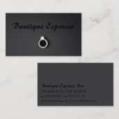 グレーエスプレッソバーコーヒーショップ – 名刺 (正面/裏面)