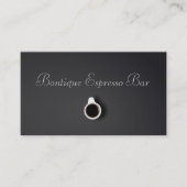 グレーエスプレッソバーコーヒーショップ – 名刺 (正面)