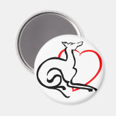 グレーエリアロゴ – 文字なし マグネット (正面/裏面)