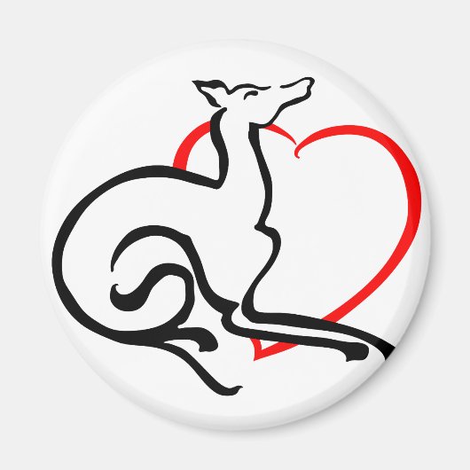 グレーエリアロゴ – 文字なし マグネット (正面)