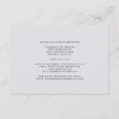 グレーエレガントおよび淡い色の金ゴールドのソフトクラウド エンクロージャーカード (裏面)