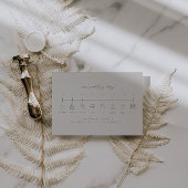 グレーエレガントとグリーンのタイムラ結婚イン エンクロージャーカード