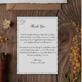 グレーエレガントとシルバーの結婚鐘が感謝する サンキューカード