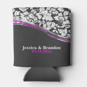 グレーエレガントとホワイトマスクとピンクのアクセント 缶クーラー (裏面)