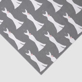 グレーエレガントの白いガウン – パタスタイリッシューン 薄葉紙 (詳細)