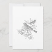 グレーエレガントの自然&バ結婚リズ 招待状 (裏面)