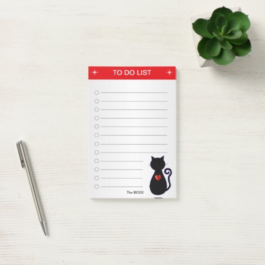 グレーエレガントの黒猫シルエットを表示するには ポストイット (オフィス)