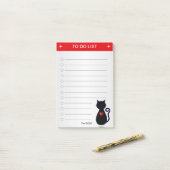 グレーエレガントの黒猫シルエットを表示するには ポストイット (デスク上)