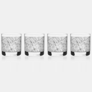 グレーエレガントの"Opacious Marble While"大理石テクスチャ ウイスキーグラス