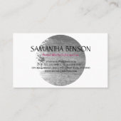 グレーエレガントコンテンポラリーウォーター色ブラシ付き 名刺 (裏面)