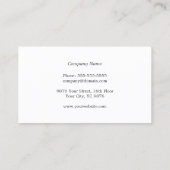 グレーエレガントシルバフェイクラインモノグラム弁護士 名刺 (裏面)