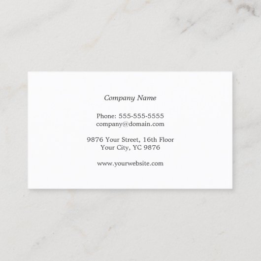 グレーエレガントシルバフェイクラインモノグラム弁護士 名刺 (裏面)