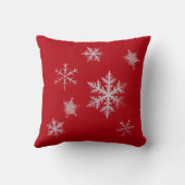 グレーエレガントシルバークリスマスリースジョイ クッション (裏面)