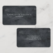 グレーエレガントスタイリッシュテクスチャープロフェッショナルアート 名刺 (正面/裏面)