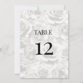 グレーエレガントバラパーソナライズされたの結婚テーブル (正面)