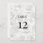 グレーエレガントバラパーソナライズされたの結婚テーブル (裏面)
