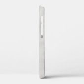 グレーエレガントパーチメントと名前 Case-Mate iPhoneケース (裏面 / 左)