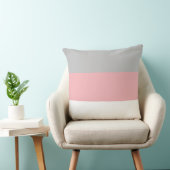 グレーエレガントピンクとホワイト装飾用クッション クッション (椅子)