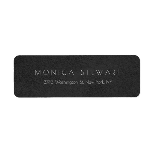 グレーエレガントプロフェッショナルモダンパーソナルユニーク ラベル (正面)