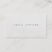 グレーエレガントプロフェッショナル金ゴールドストライプ 名刺 (正面)