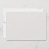 グレーエレガントペンシルスケッチtwig男の子ベイビーシャワー 招待状 (裏面)