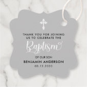 グレーエレガントボーイバプテスマ フェイバータグ (裏面)