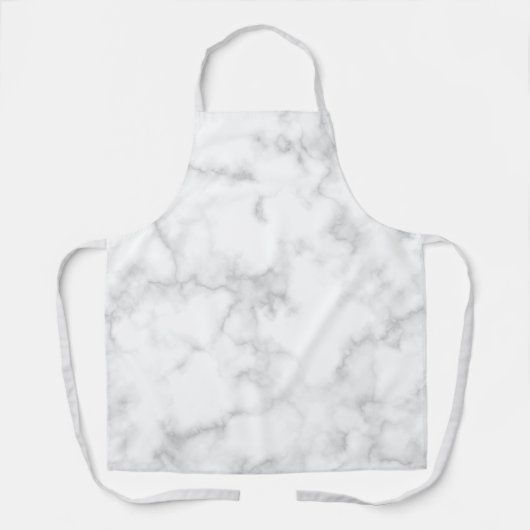 グレーエレガントマーブルモダン エプロン (正面)